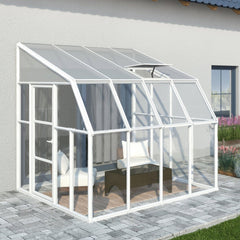 Palram - Canopia | Sun Room Eight Sunroom Enclosure, Lean To Greenhouse Kit