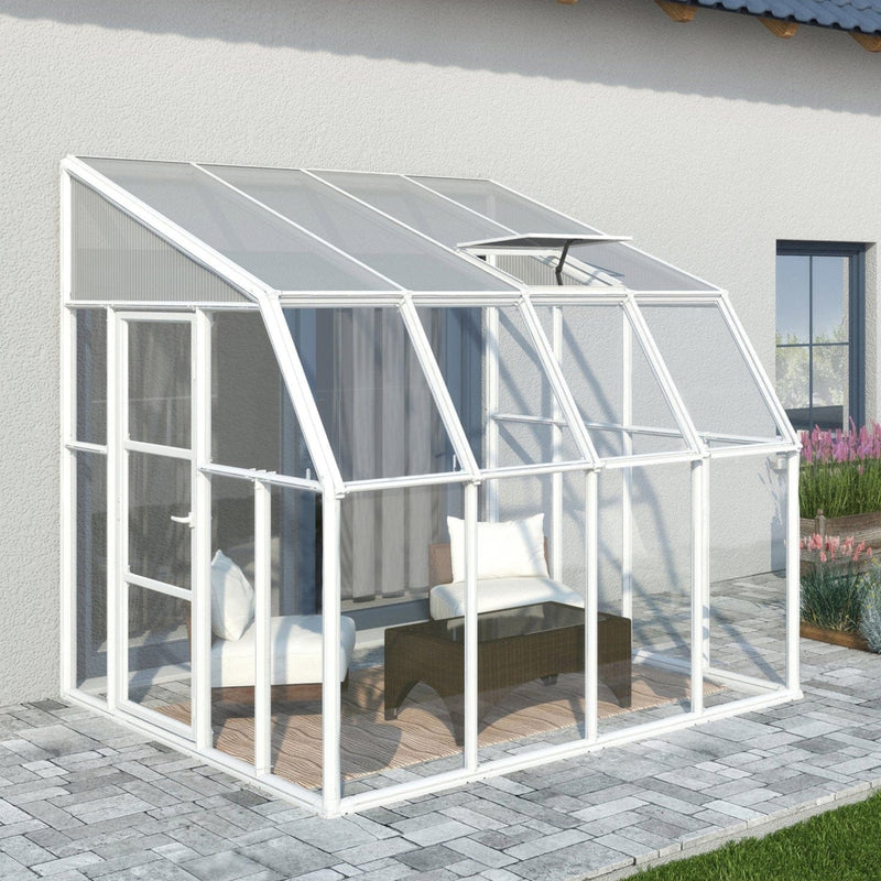 Palram - Canopia | Sun Room Eight Sunroom Enclosure, Lean To Greenhouse Kit