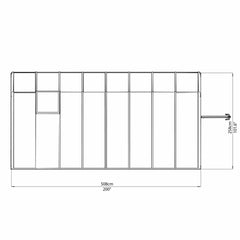 Palram - Canopia | Sun Room Eight Sunroom Enclosure, Lean To Greenhouse Kit