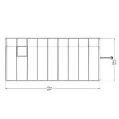 Palram - Canopia | Sun Room Eight Sunroom Enclosure, Lean To Greenhouse Kit