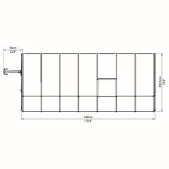 Palram - Canopia | Sun Room Six Sunroom Enclosure, Lean To Greenhouse Kit