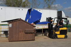 Vestil Forklift Hopper, Self-Dumping, Light Duty Steel